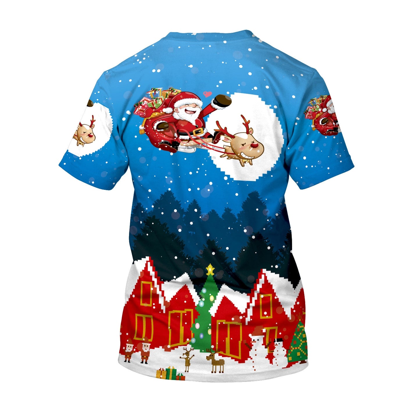 Comfortable Christmas 3D Personality T-shirt